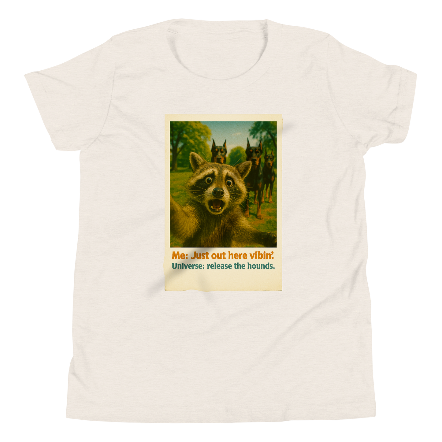 "JUST OUT HERE VIBIN..." • Youth T-Shirt