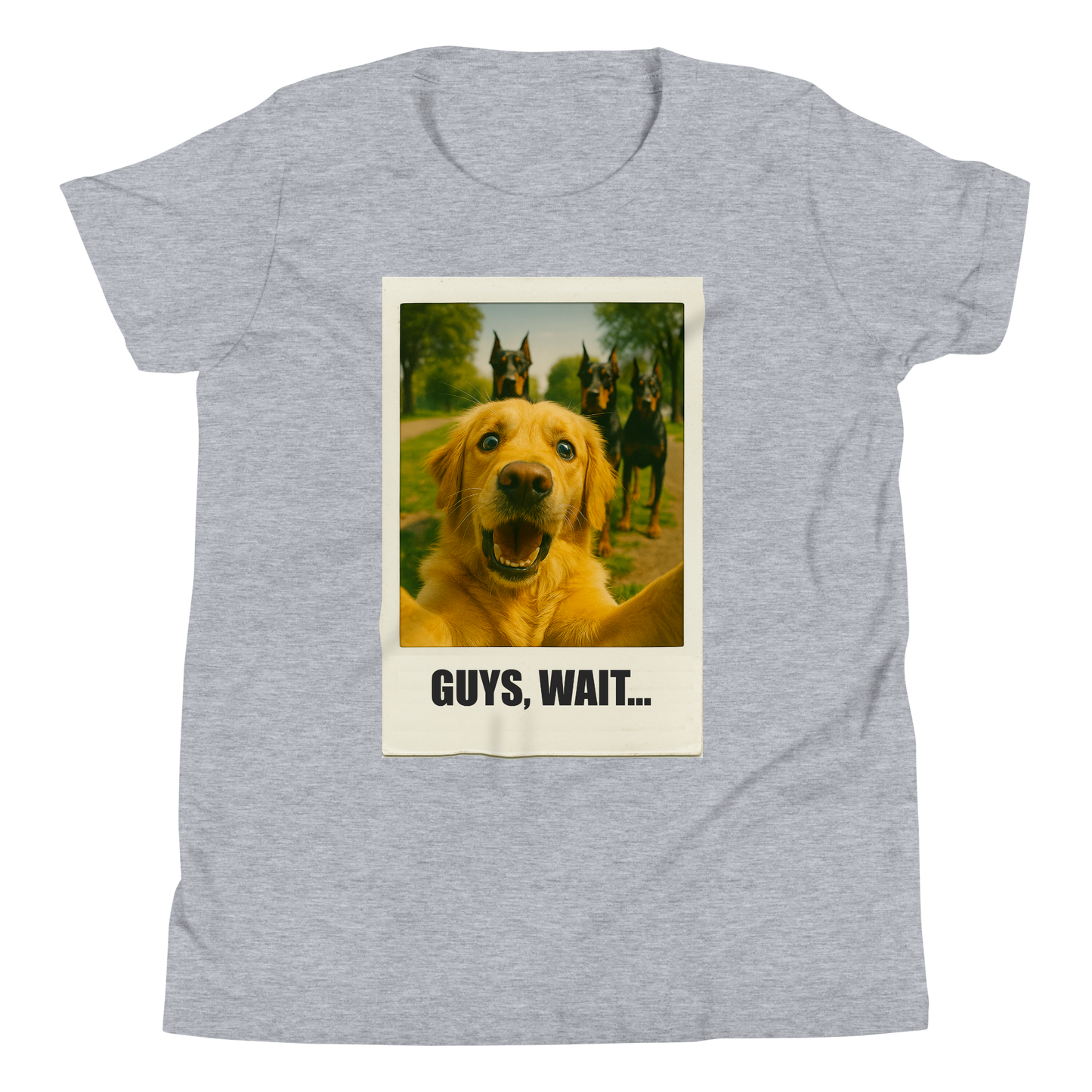 "GUYS, WAIT..."• Youth T-Shirt