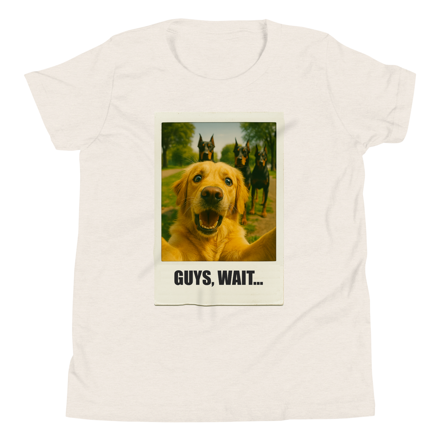 "GUYS, WAIT..."• Youth T-Shirt