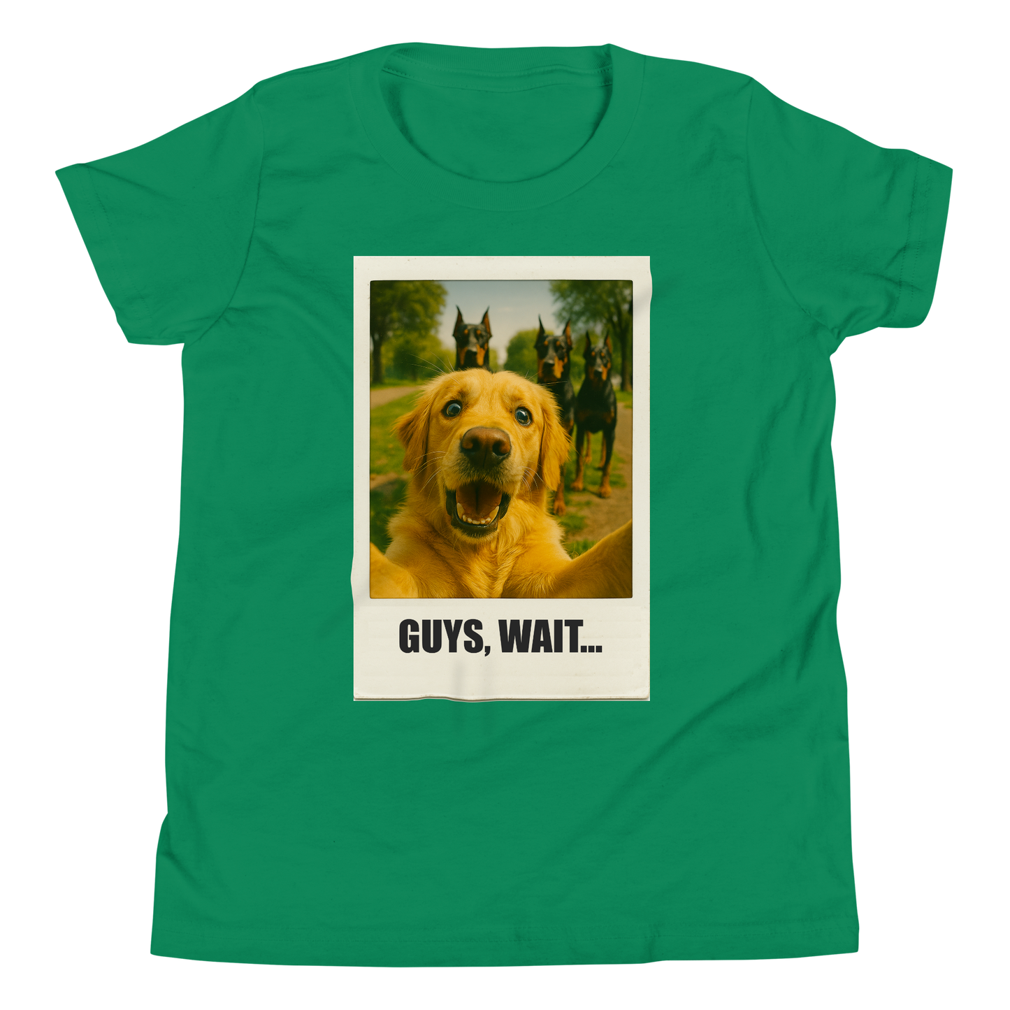"GUYS, WAIT..."• Youth T-Shirt