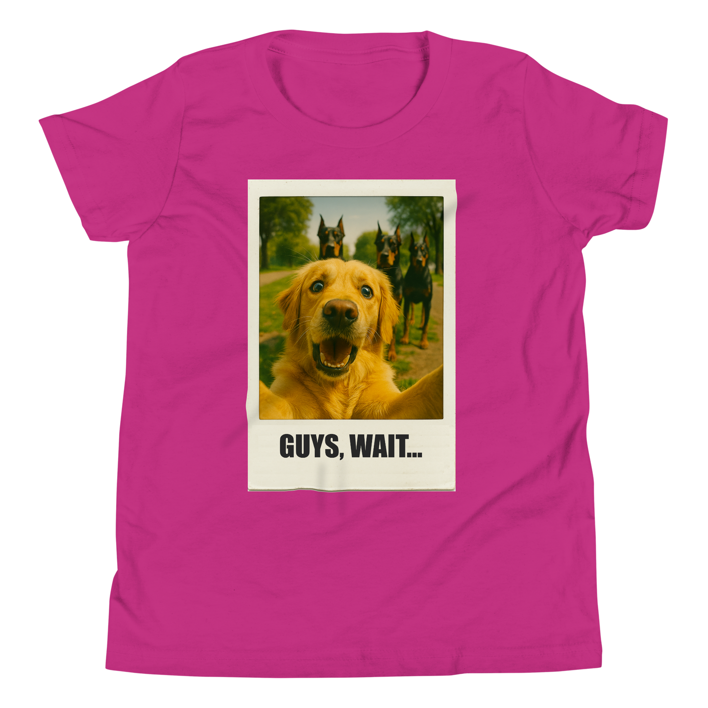 "GUYS, WAIT..."• Youth T-Shirt