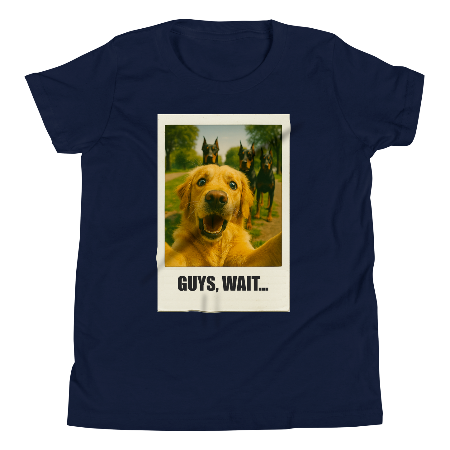 "GUYS, WAIT..."• Youth T-Shirt