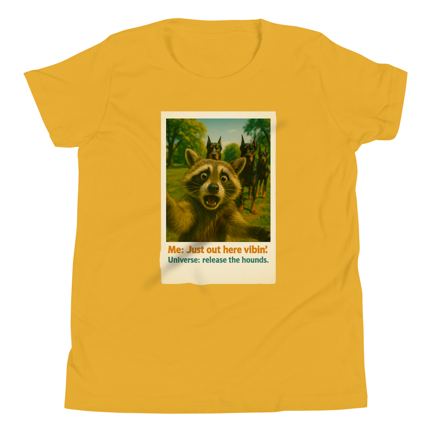"JUST OUT HERE VIBIN..." • Youth T-Shirt