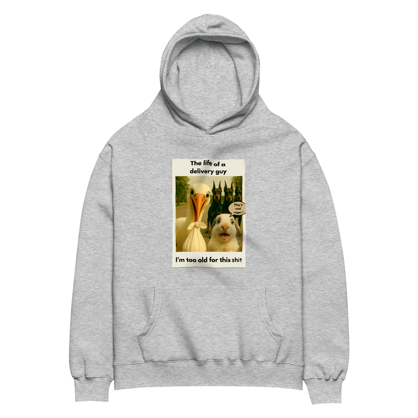 "THE LIFE OF A DELIVERY GUY..."• Oversized Hoodie