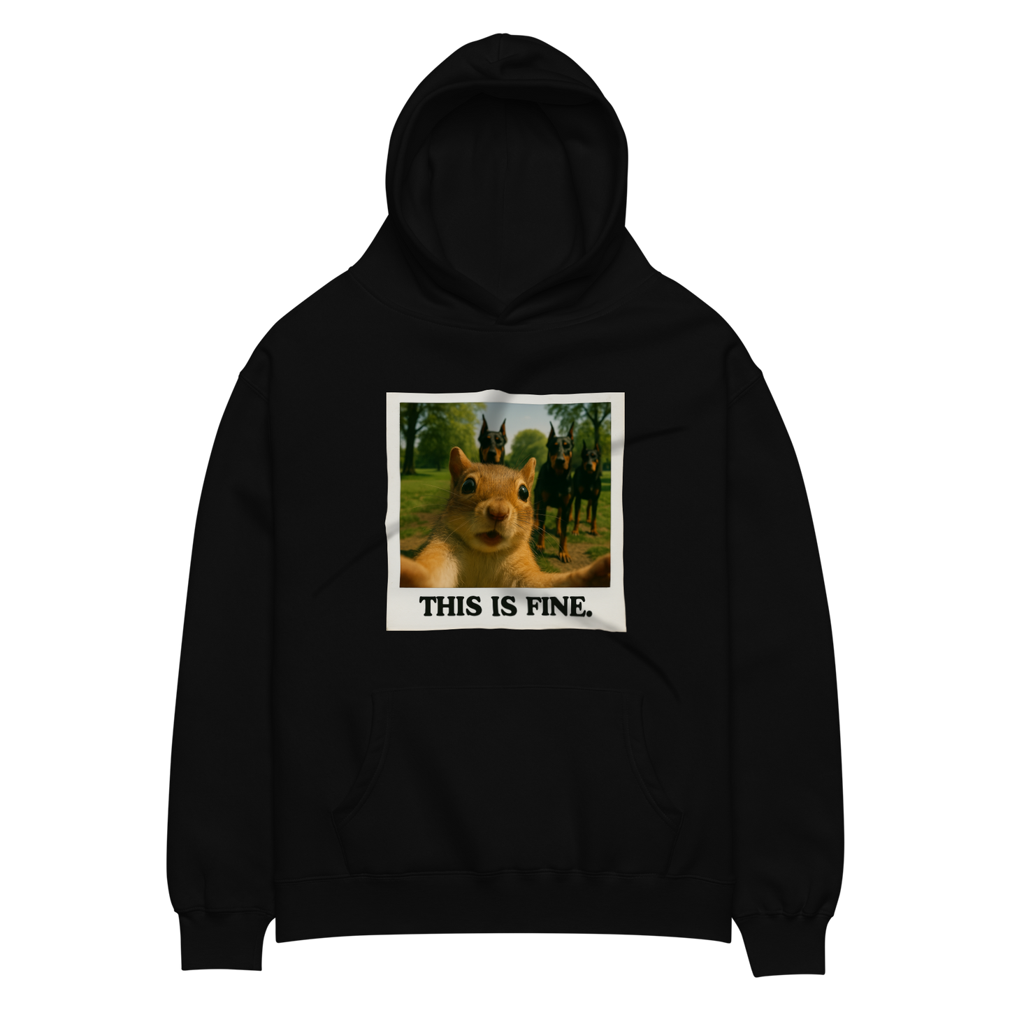 "THIS IS FINE" • Oversized Hoodie