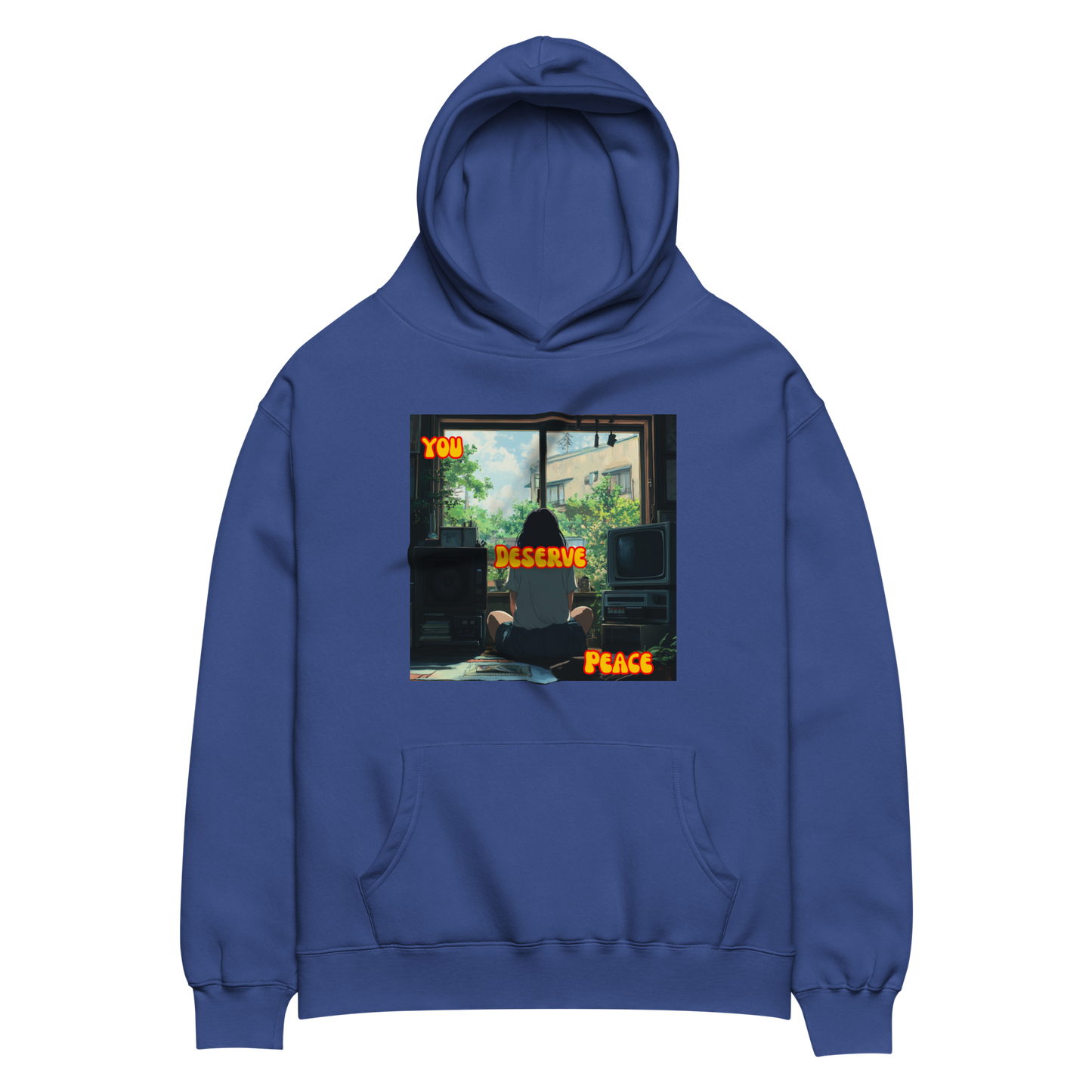 "YOU DESERVE PEACE" • Oversized Hoodie