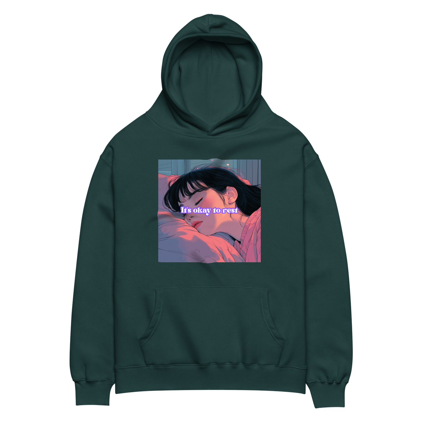 "IT'S OKAY TO REST" • Oversized Hoodie