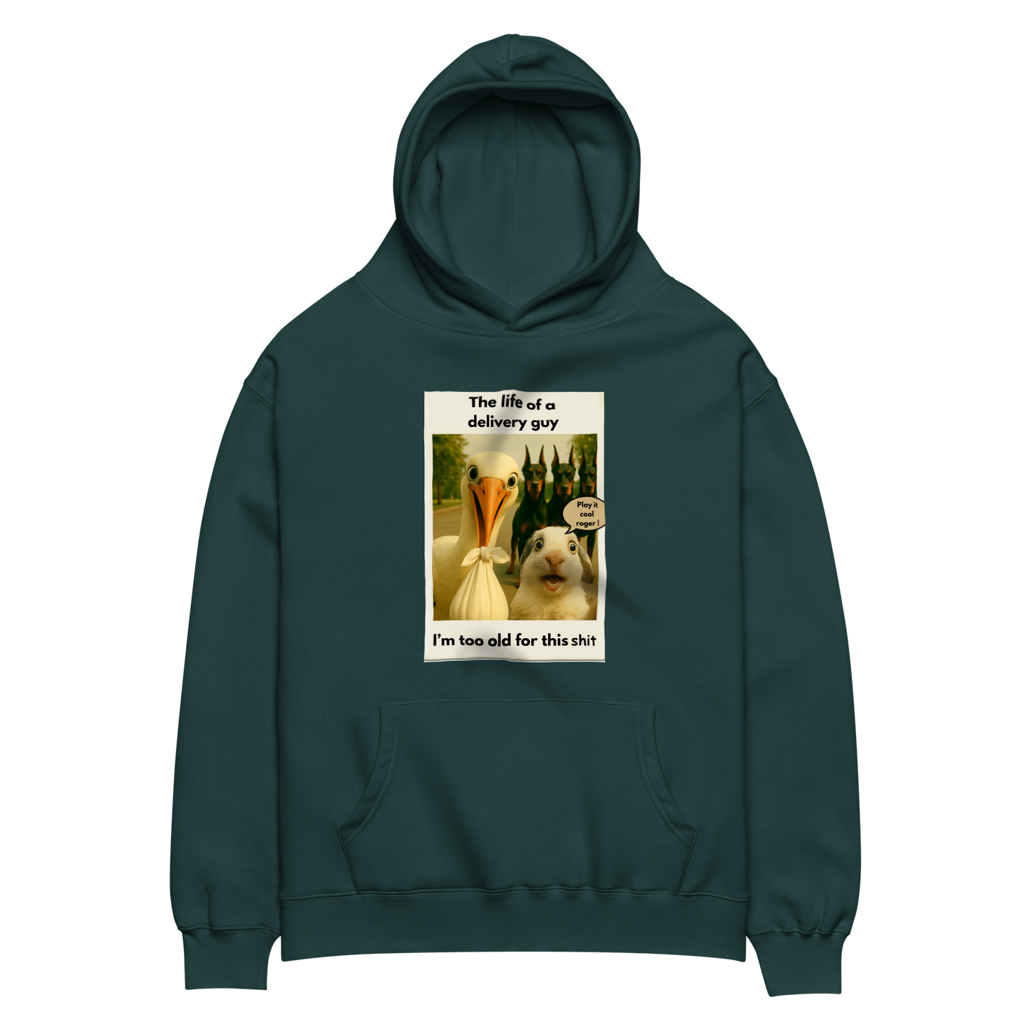 "THE LIFE OF A DELIVERY GUY..."• Oversized Hoodie