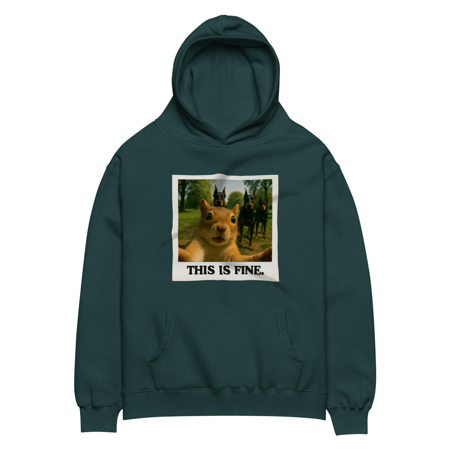 "THIS IS FINE" • Oversized Hoodie