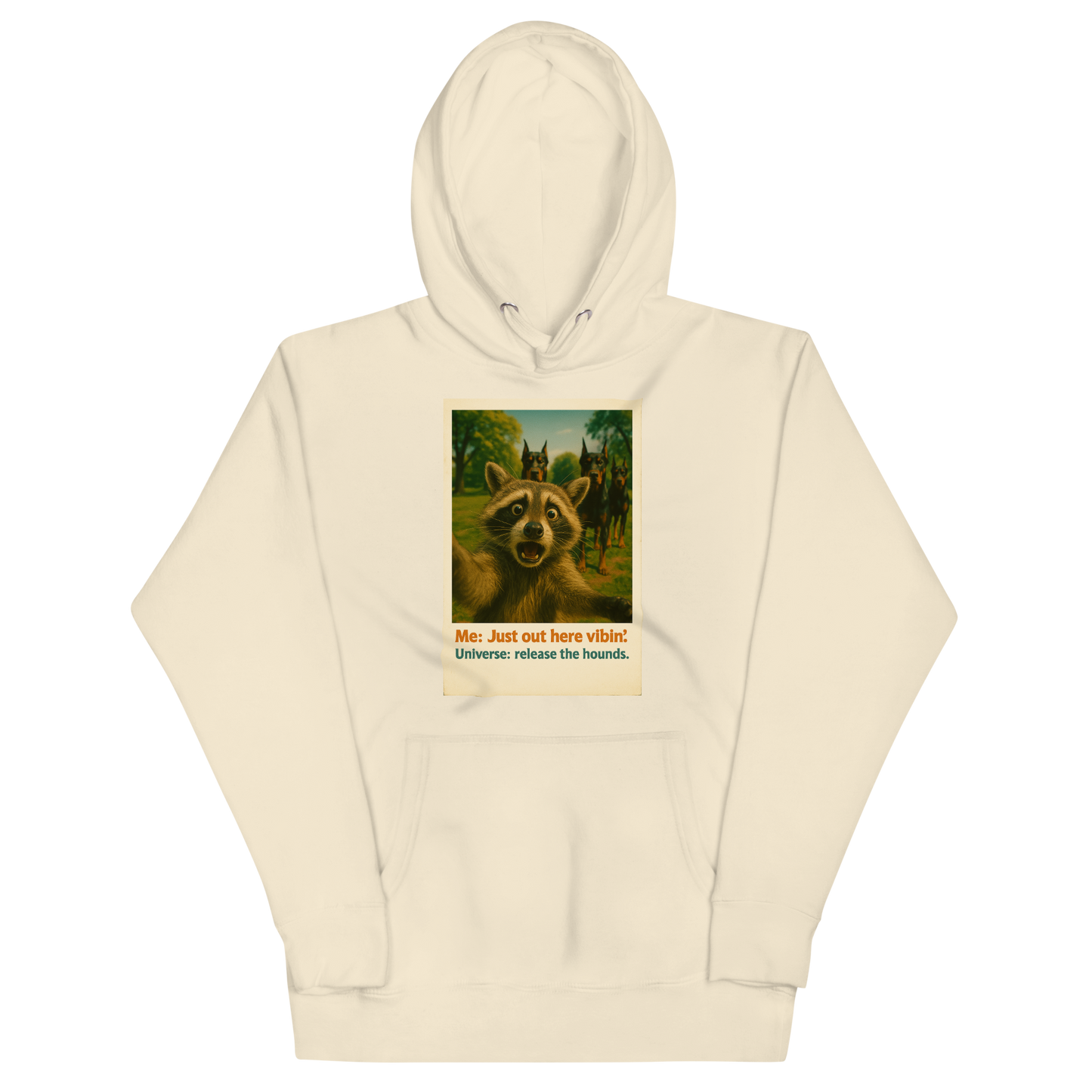 "JUST OUT HERE VIBIN..." • Premium Hoodie