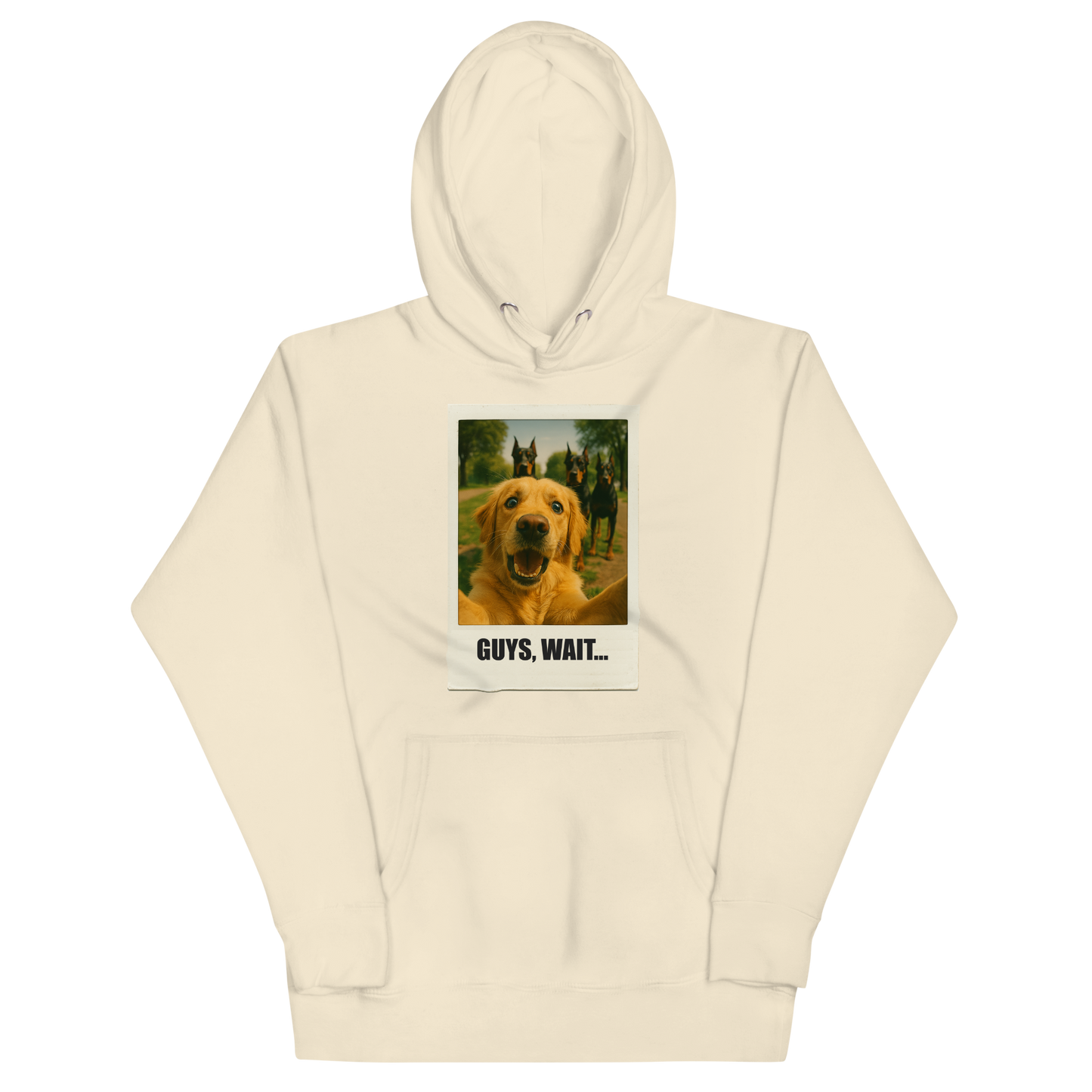 "GUYS, WAIT..." • Premium Hoodie