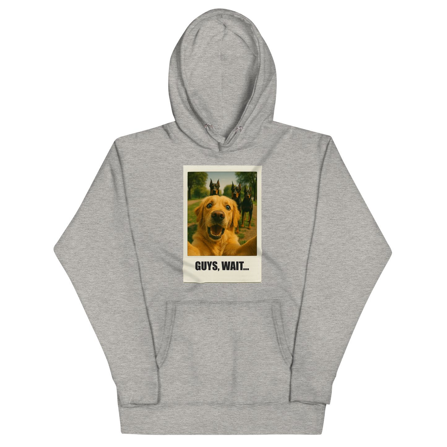 "GUYS, WAIT..." • Premium Hoodie