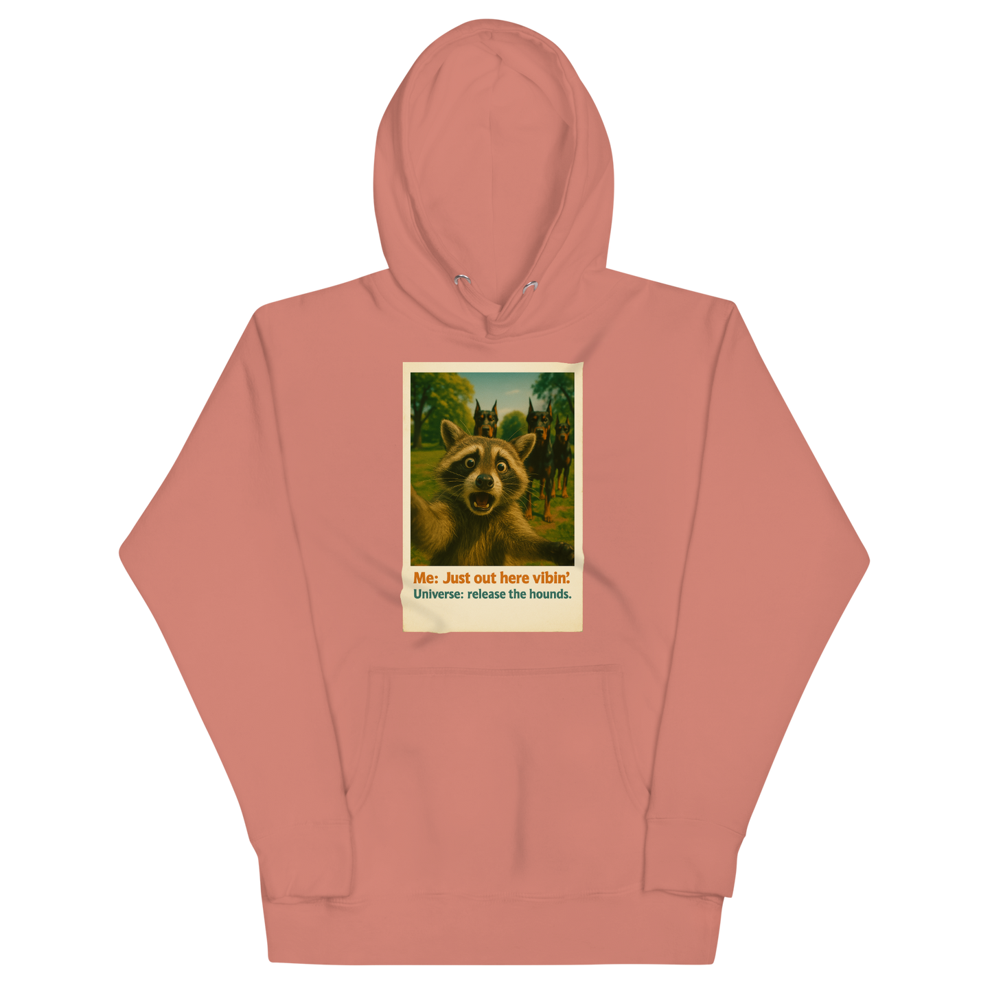 "JUST OUT HERE VIBIN..." • Premium Hoodie