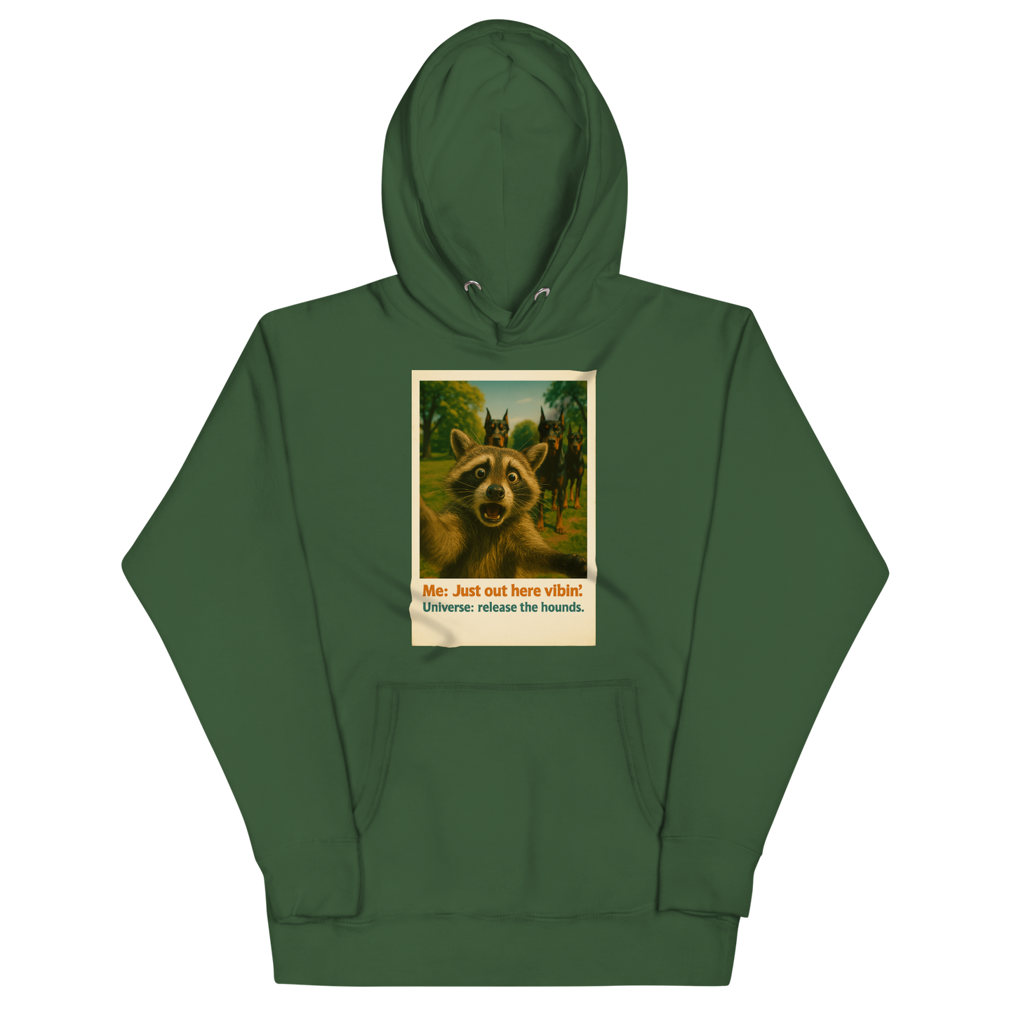"JUST OUT HERE VIBIN..." • Premium Hoodie