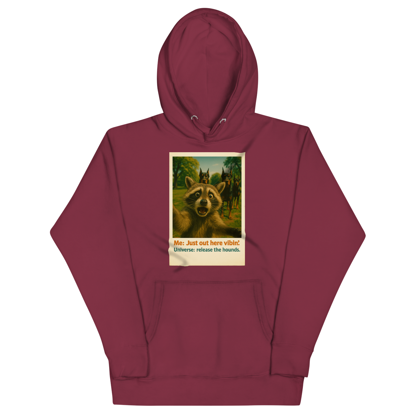 "JUST OUT HERE VIBIN..." • Premium Hoodie