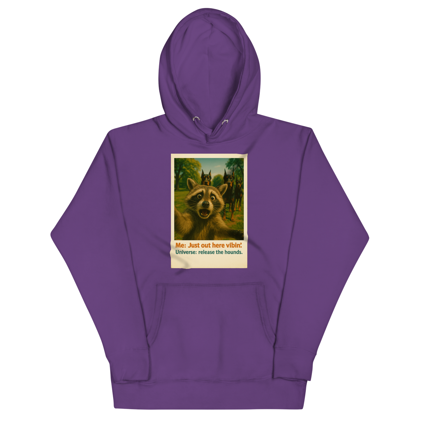"JUST OUT HERE VIBIN..." • Premium Hoodie
