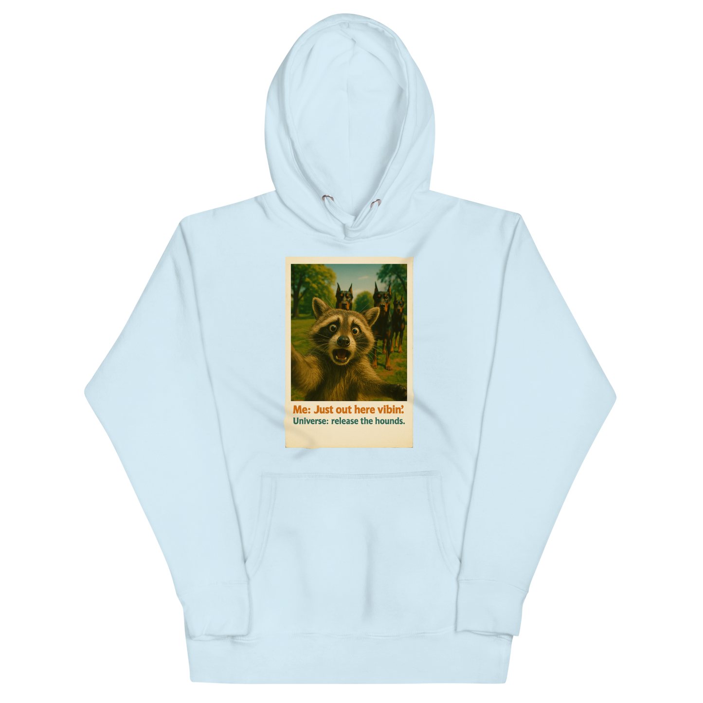 "JUST OUT HERE VIBIN..." • Premium Hoodie