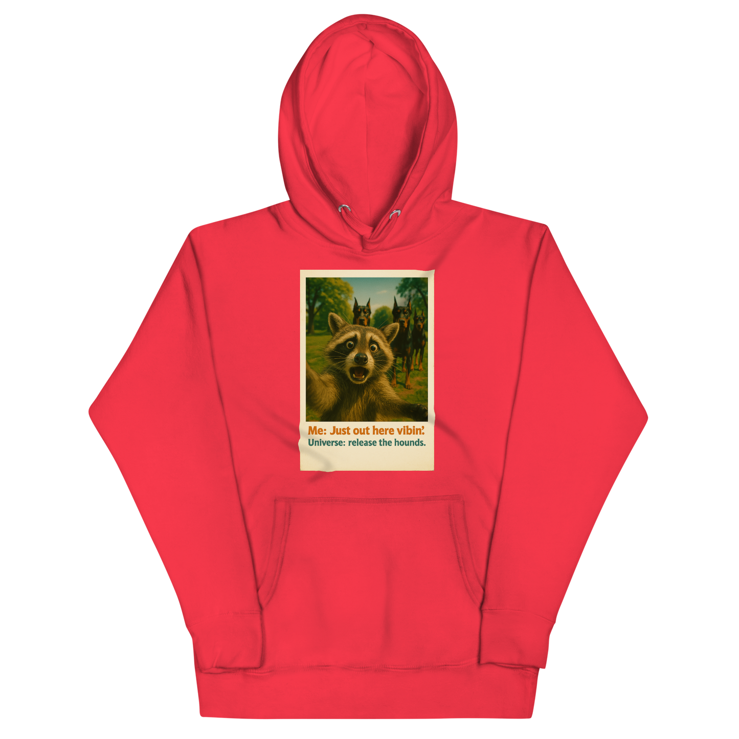 "JUST OUT HERE VIBIN..." • Premium Hoodie