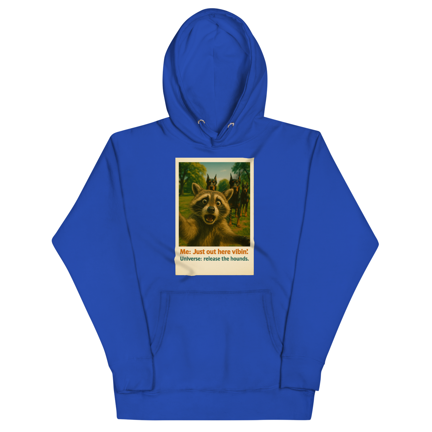 "JUST OUT HERE VIBIN..." • Premium Hoodie