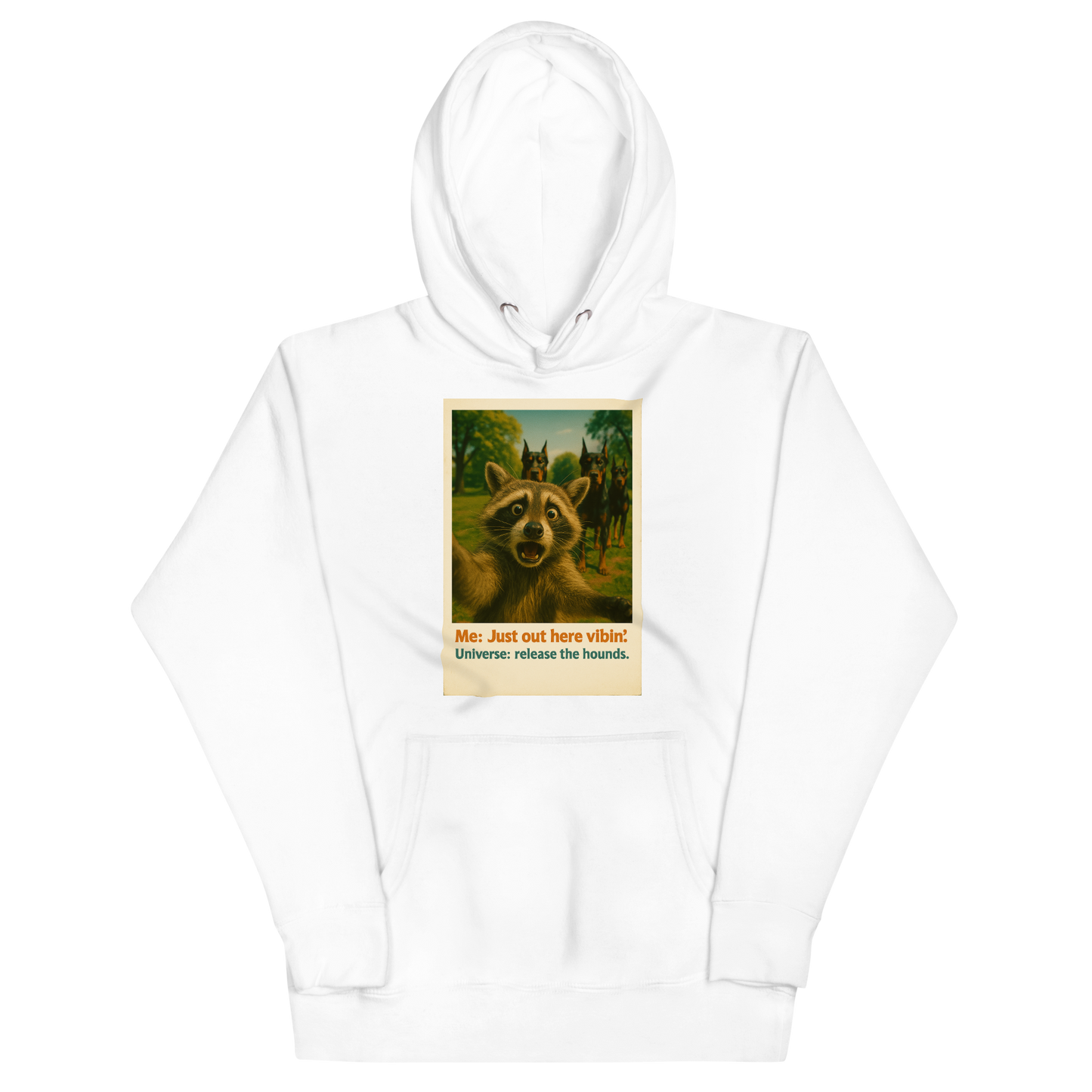 "JUST OUT HERE VIBIN..." • Premium Hoodie