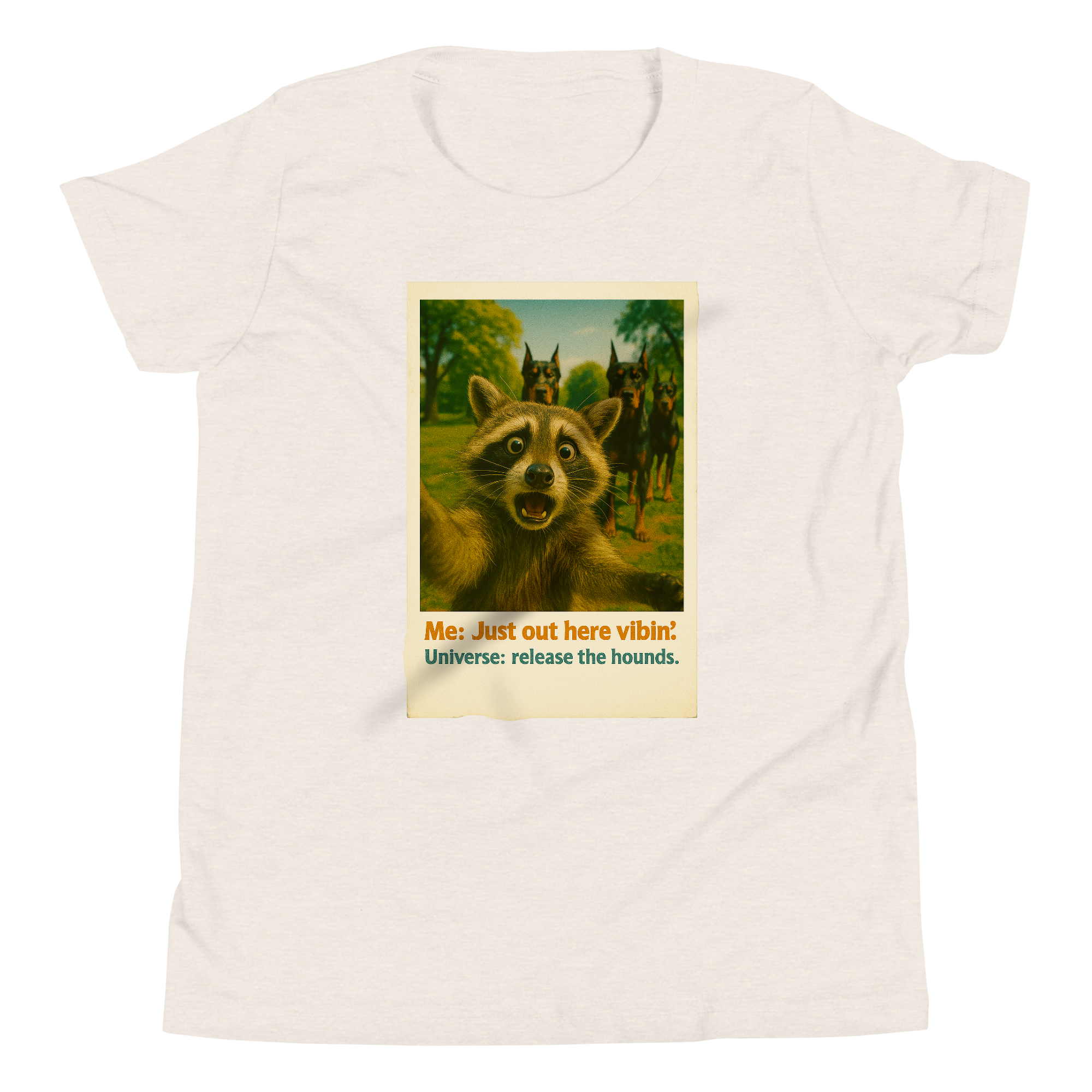 "JUST OUT HERE VIBIN..." • Youth T-Shirt