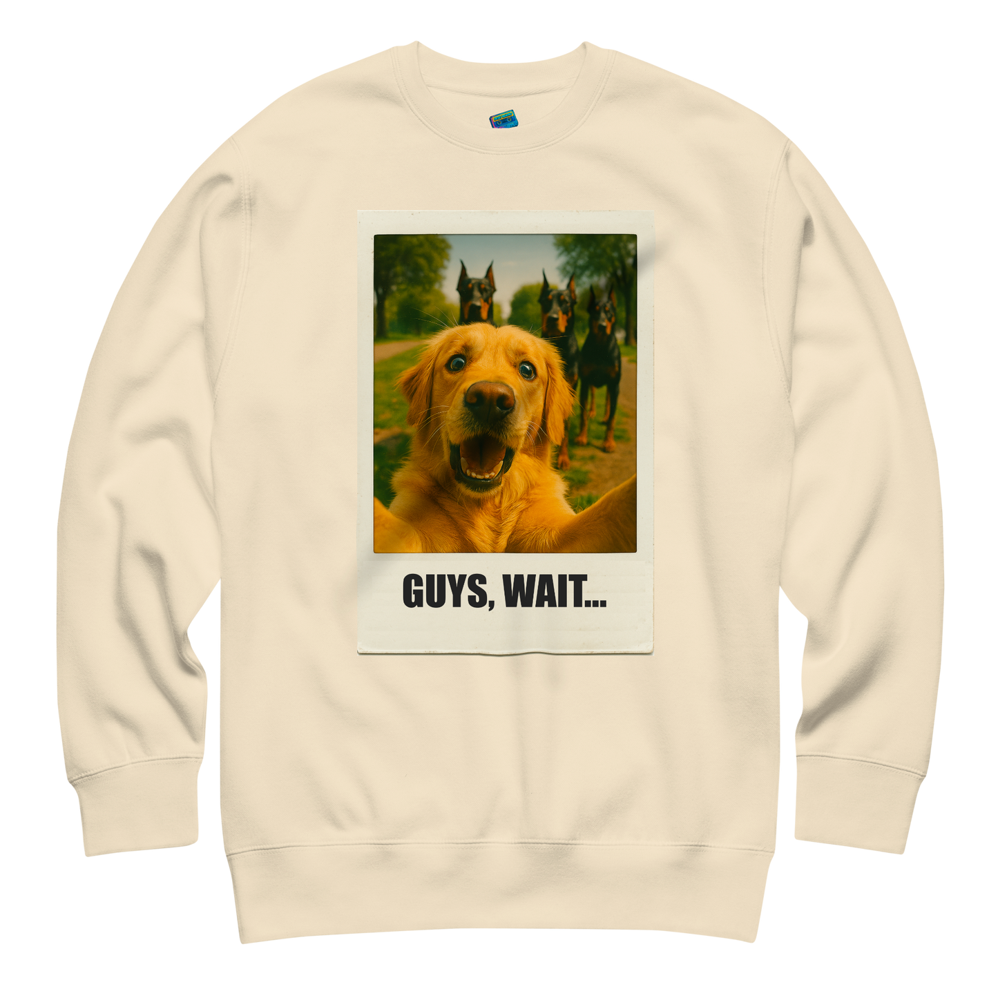 "GUYS, WAIT..." • Premium Sweatshirt