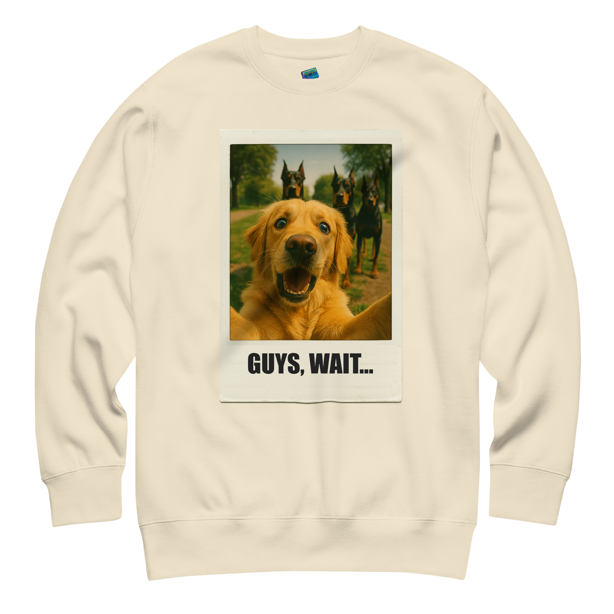 "GUYS, WAIT..." • Premium Sweatshirt
