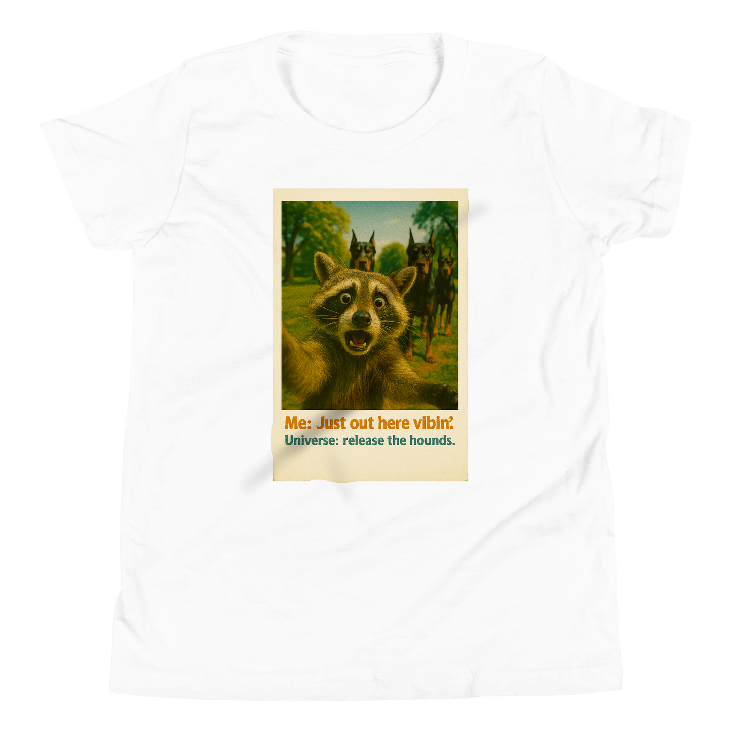 "JUST OUT HERE VIBIN..." • Youth T-Shirt