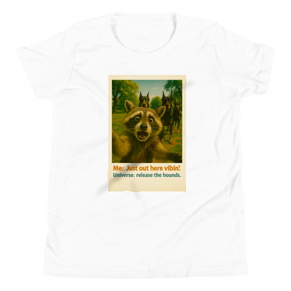 "JUST OUT HERE VIBIN..." • Youth T-Shirt