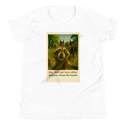 "JUST OUT HERE VIBIN..." • Youth T-Shirt