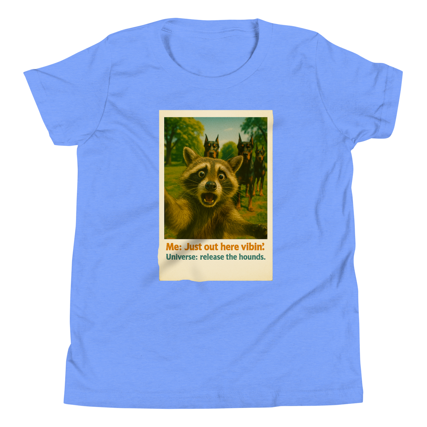 "JUST OUT HERE VIBIN..." • Youth T-Shirt
