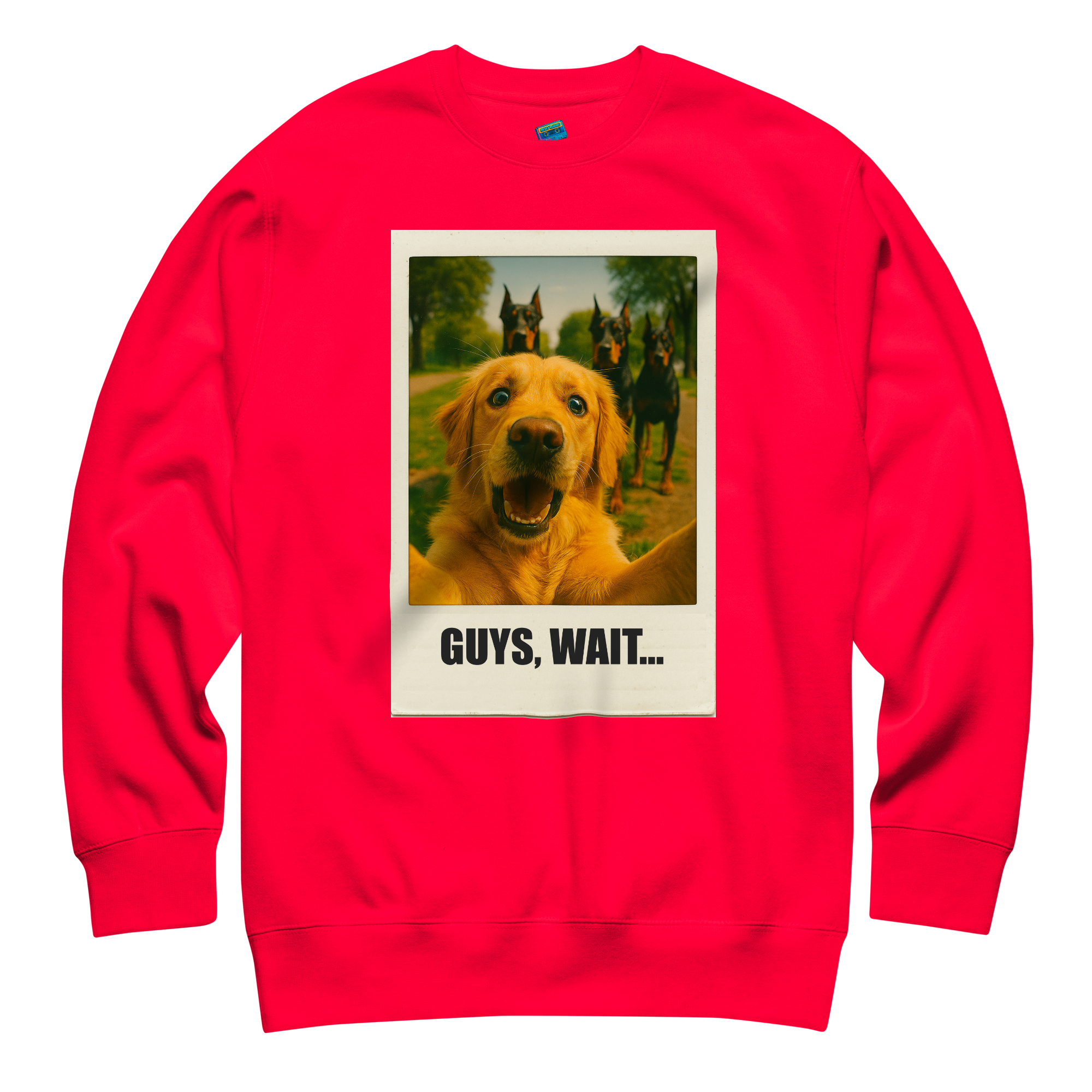 "GUYS, WAIT..." • Premium Sweatshirt