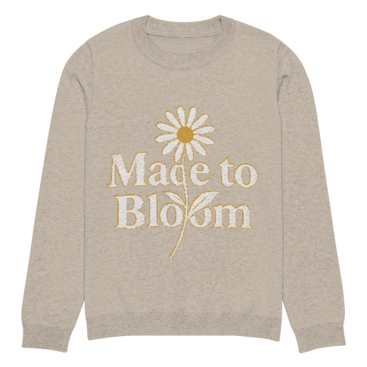 "Made to bloom" • Knitted Sweater