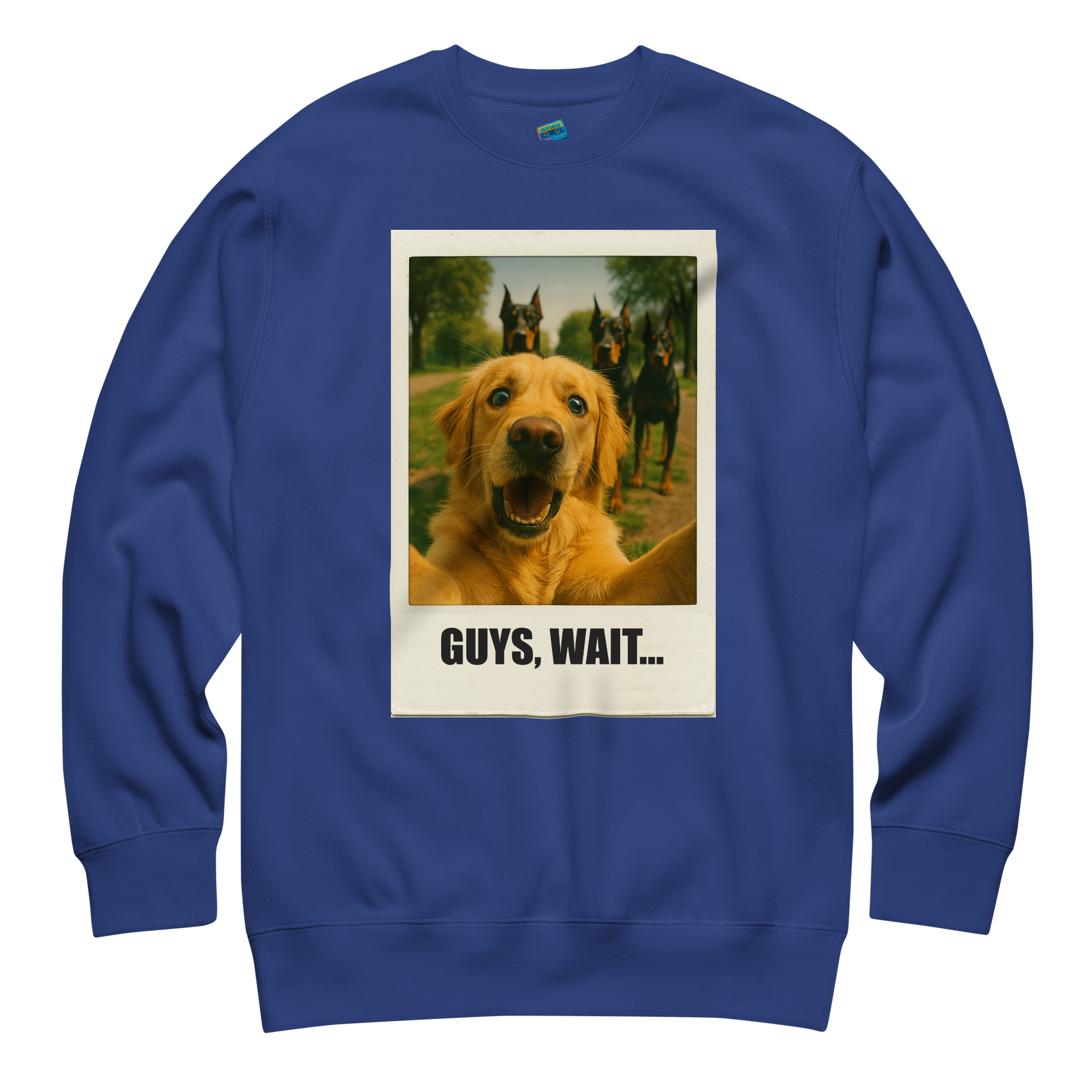 "GUYS, WAIT..." • Premium Sweatshirt
