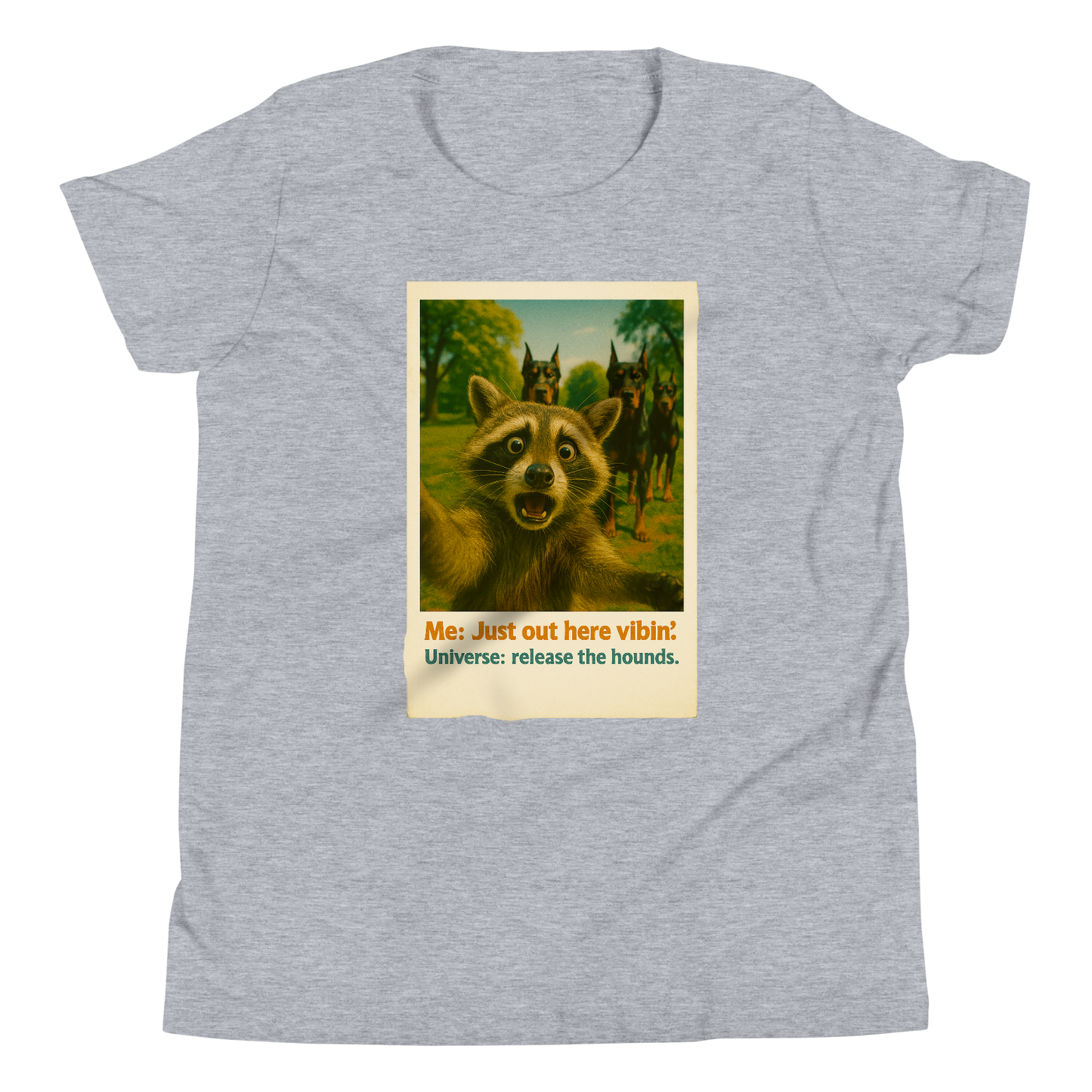 "JUST OUT HERE VIBIN..." • Youth T-Shirt
