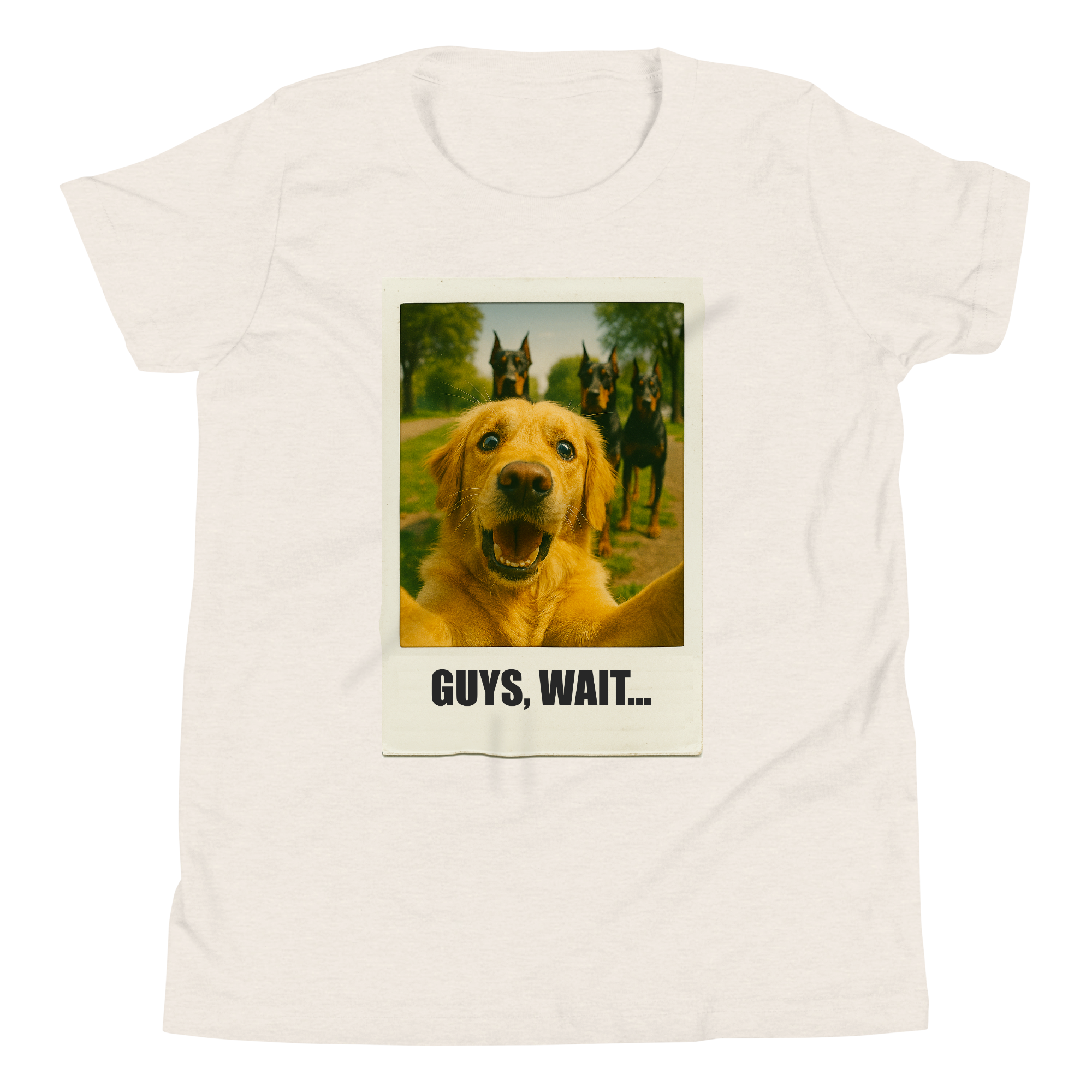 "GUYS, WAIT..."• Youth T-Shirt