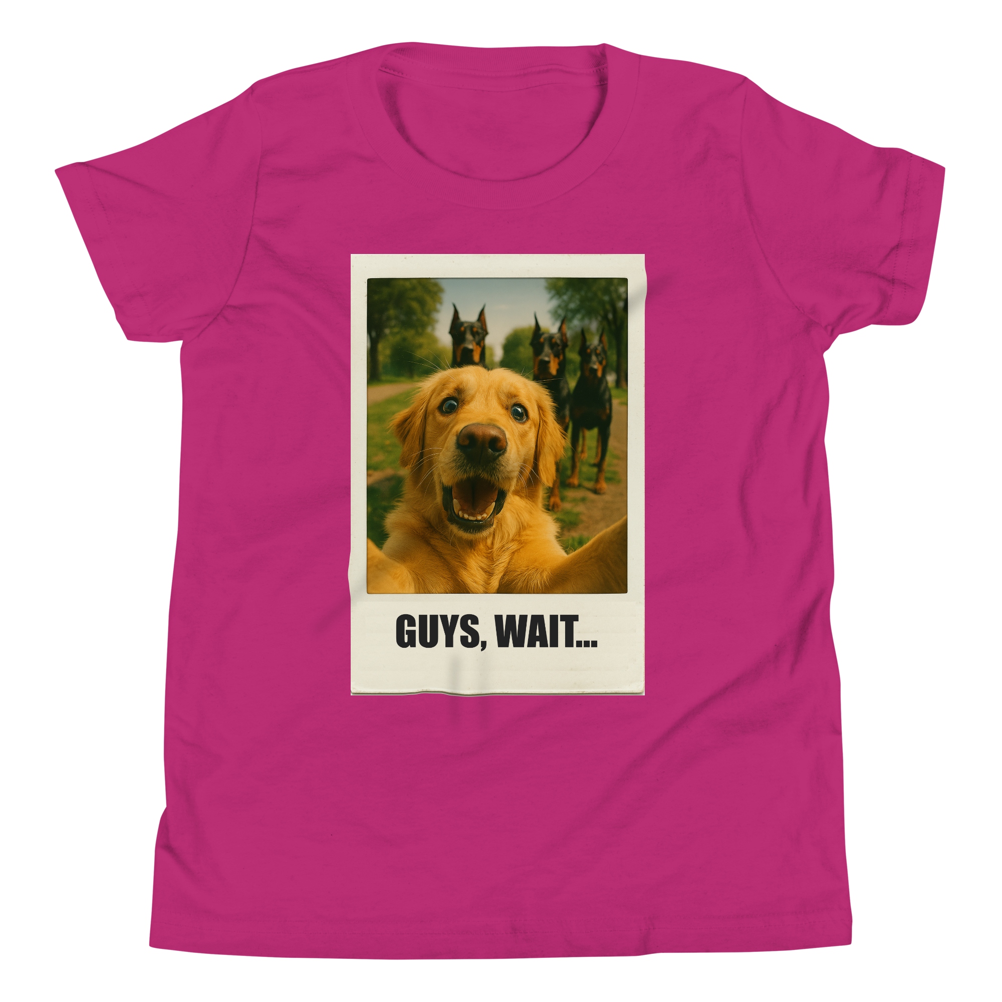 "GUYS, WAIT..."• Youth T-Shirt