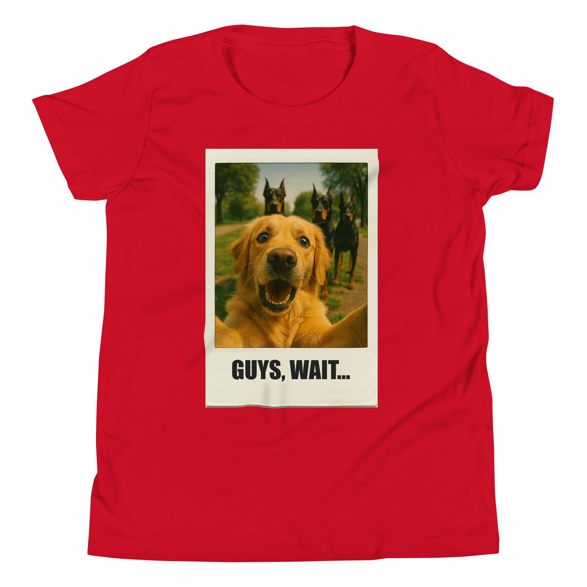 "GUYS, WAIT..."• Youth T-Shirt