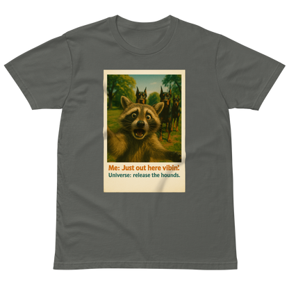 "JUST OUT HERE VIBIN..." •Premium t-shirt