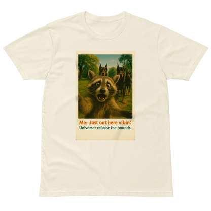 "JUST OUT HERE VIBIN..." •Premium t-shirt