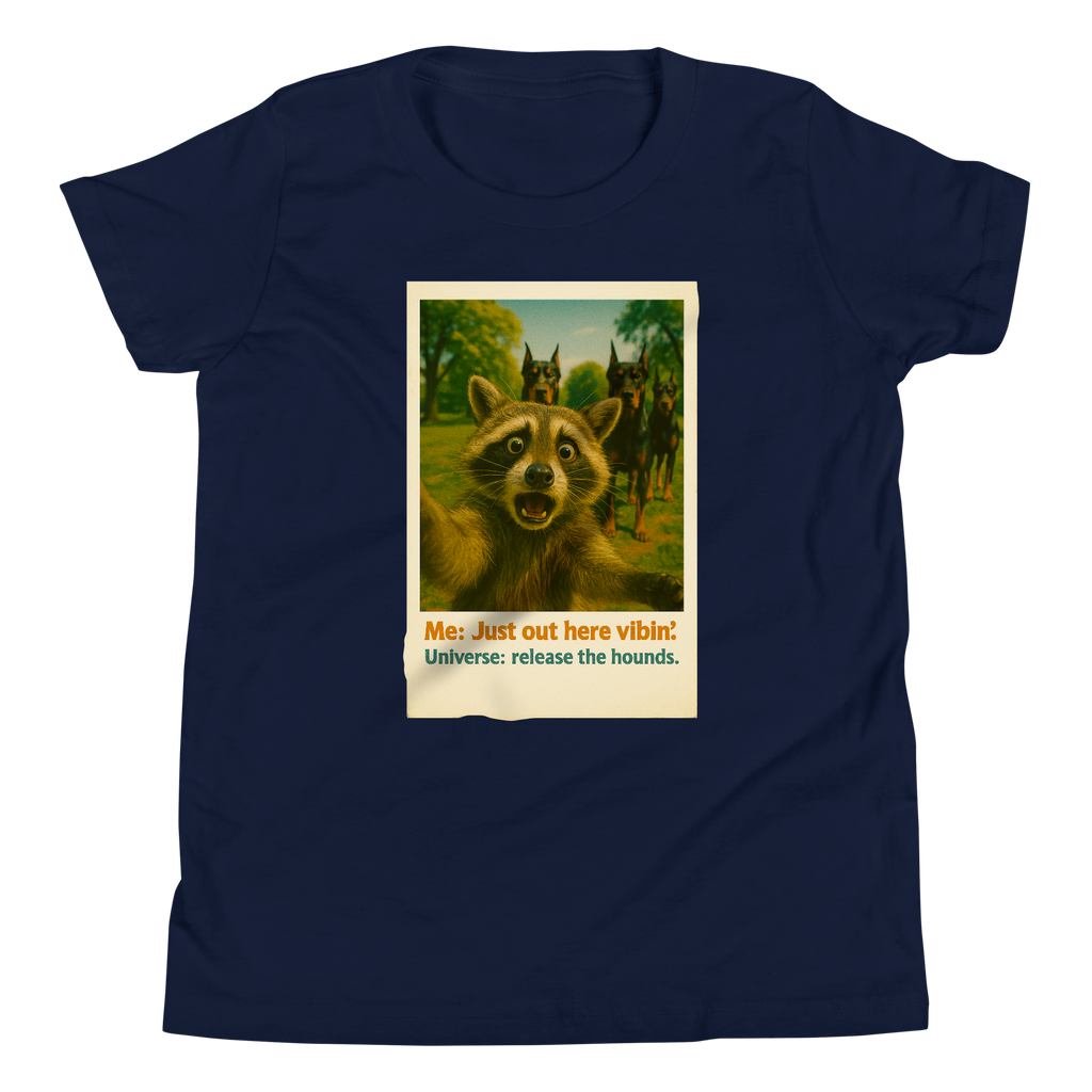 "JUST OUT HERE VIBIN..." • Youth T-Shirt