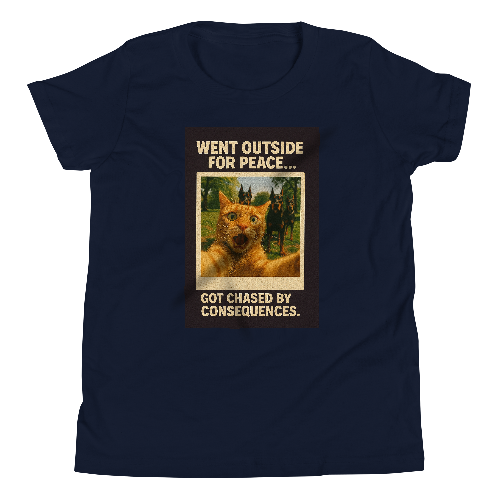 "WENT OUTSIDE FOR PEACE..." • Youth T-Shirt