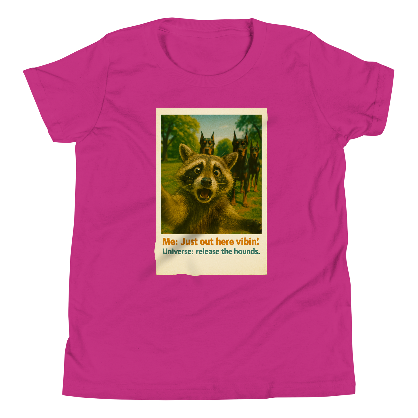 "JUST OUT HERE VIBIN..." • Youth T-Shirt