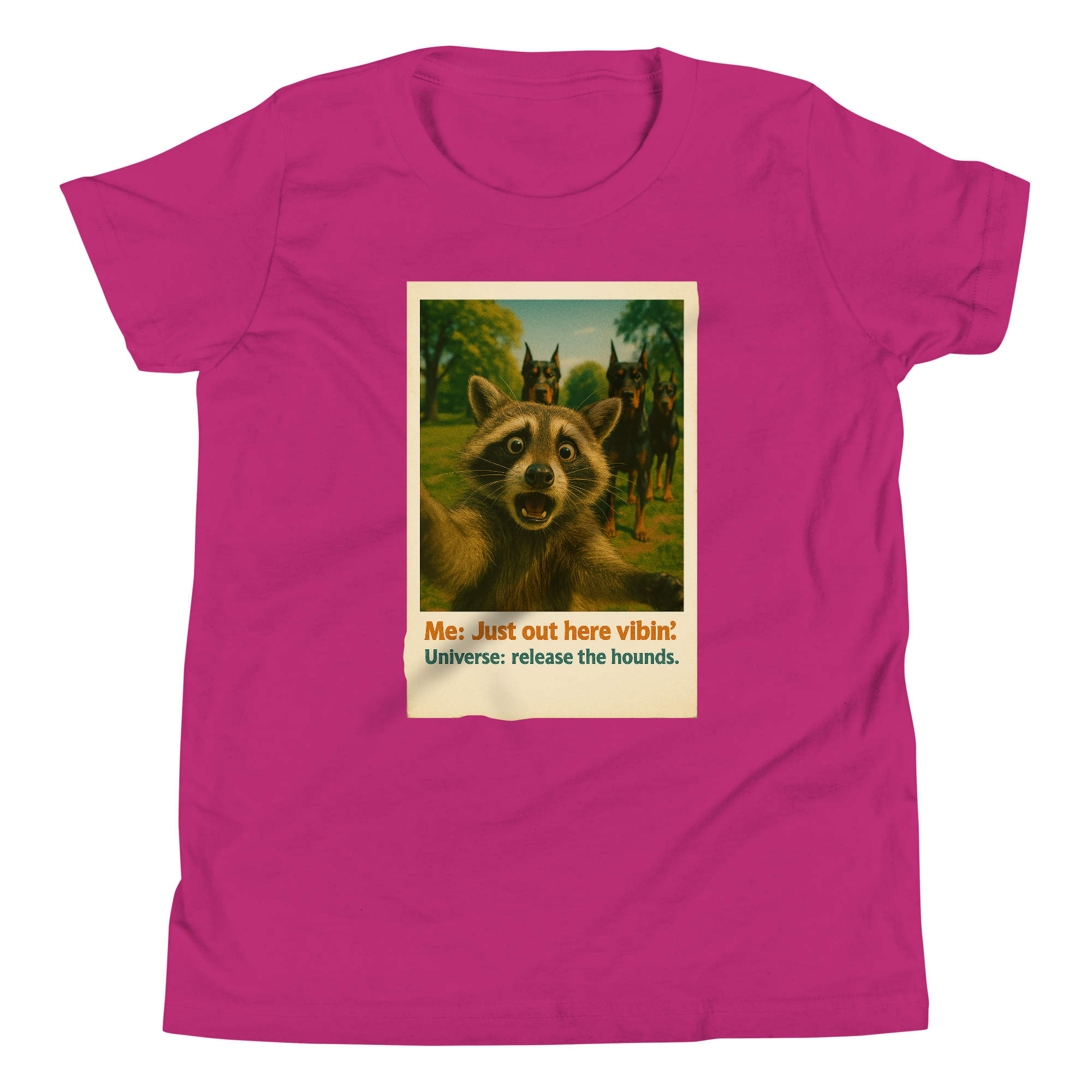 "JUST OUT HERE VIBIN..." • Youth T-Shirt