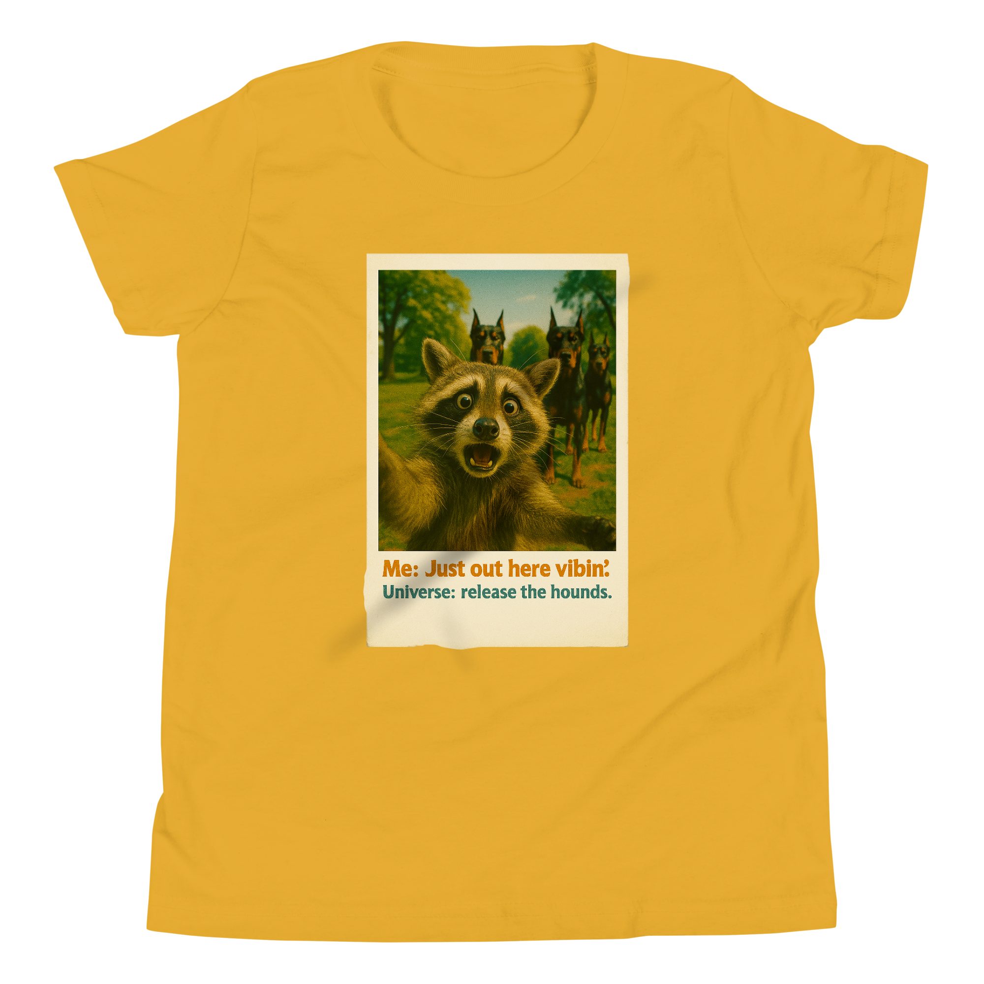 "JUST OUT HERE VIBIN..." • Youth T-Shirt
