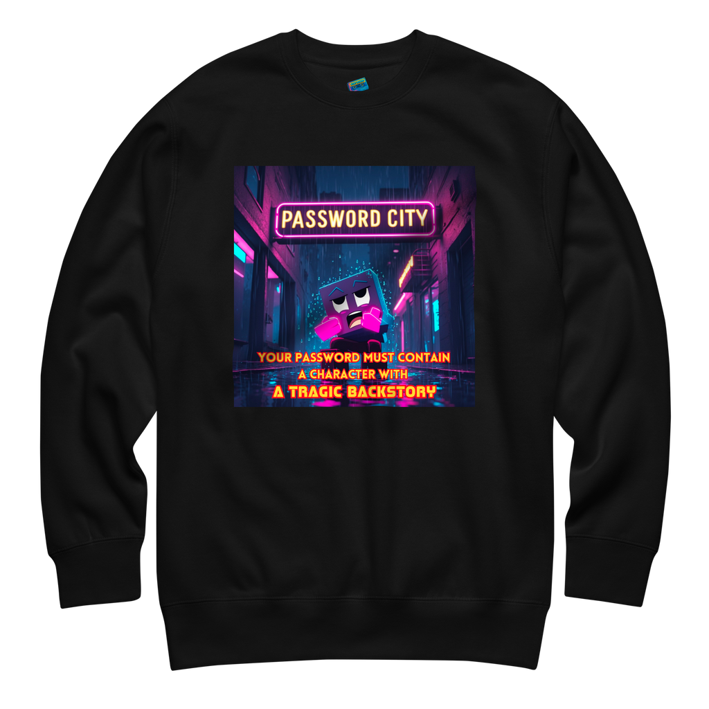 "YOUR PASSWORD MUST CONTAIN..." • Premium Sweater