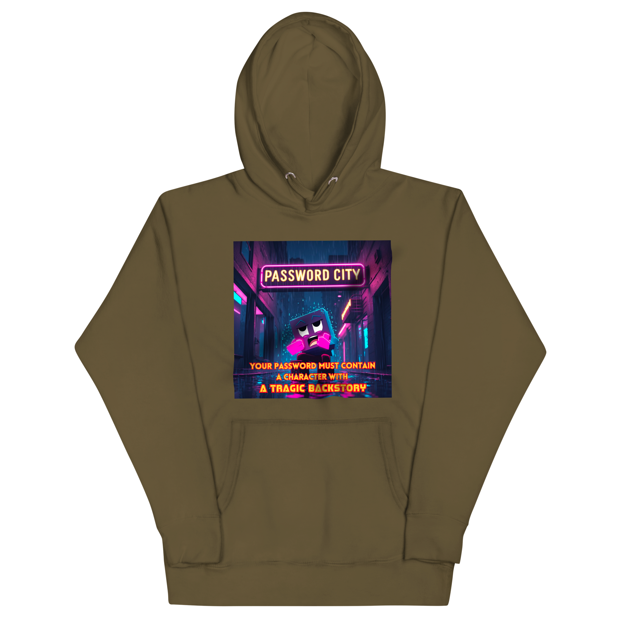 "YOUR PASSWORD MUST CONTAIN..." • Premium Hoodie