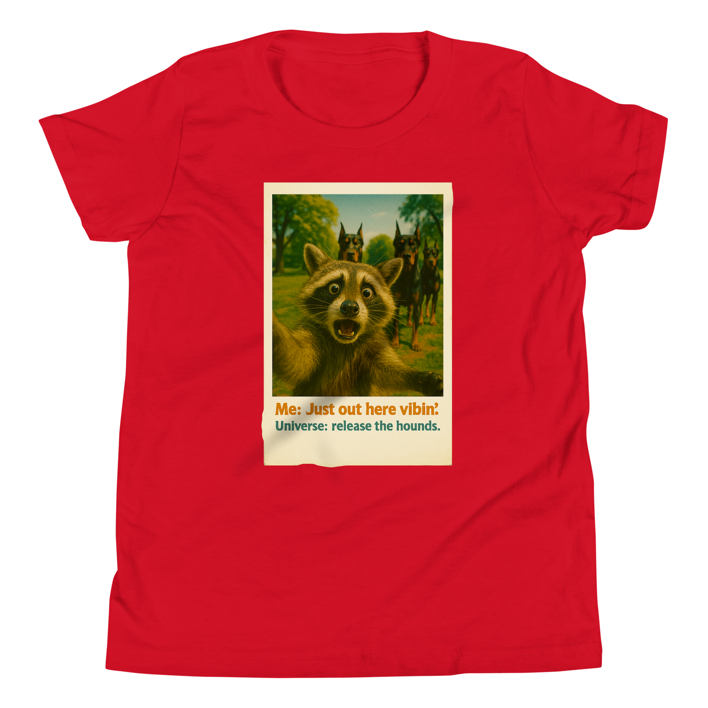 "JUST OUT HERE VIBIN..." • Youth T-Shirt