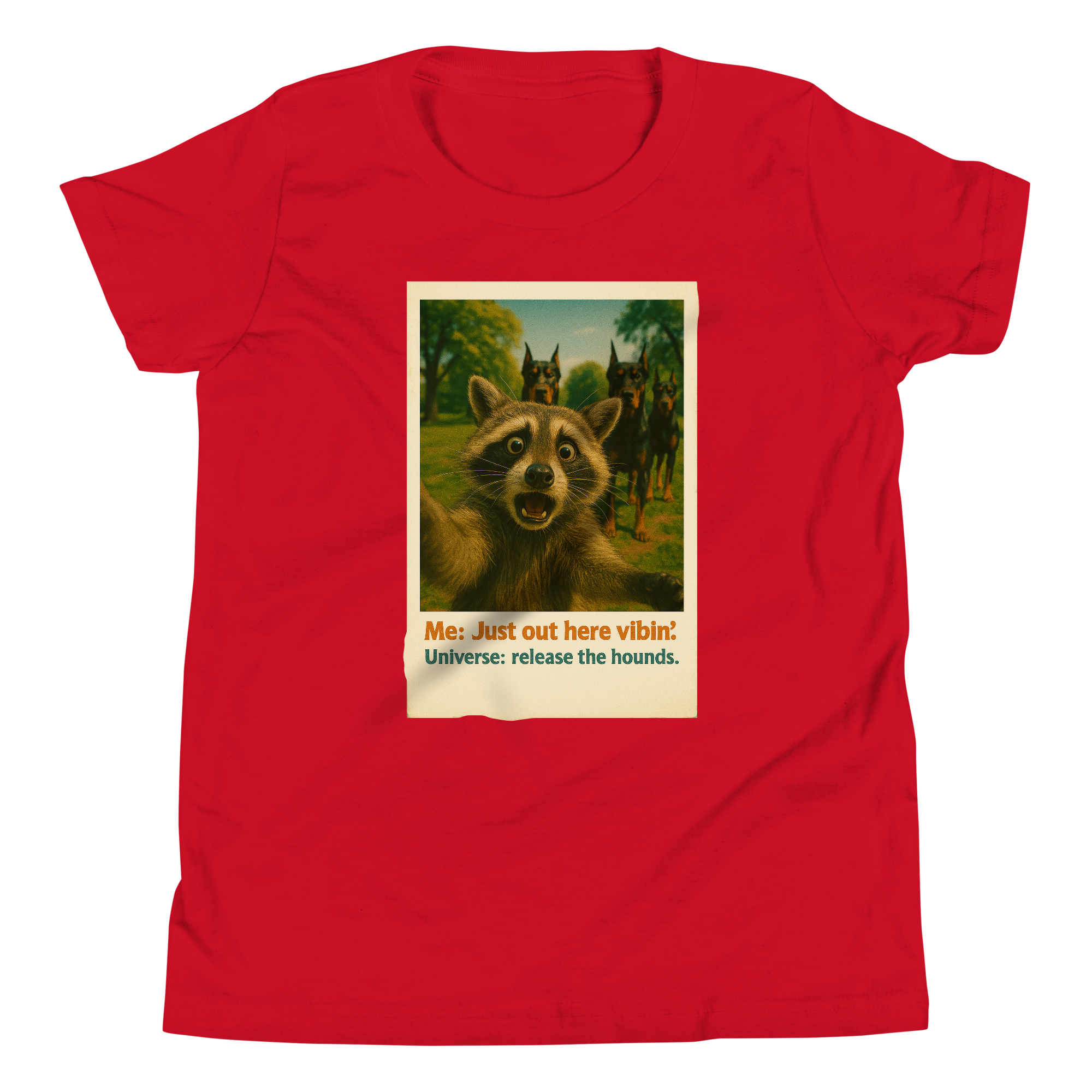 "JUST OUT HERE VIBIN..." • Youth T-Shirt
