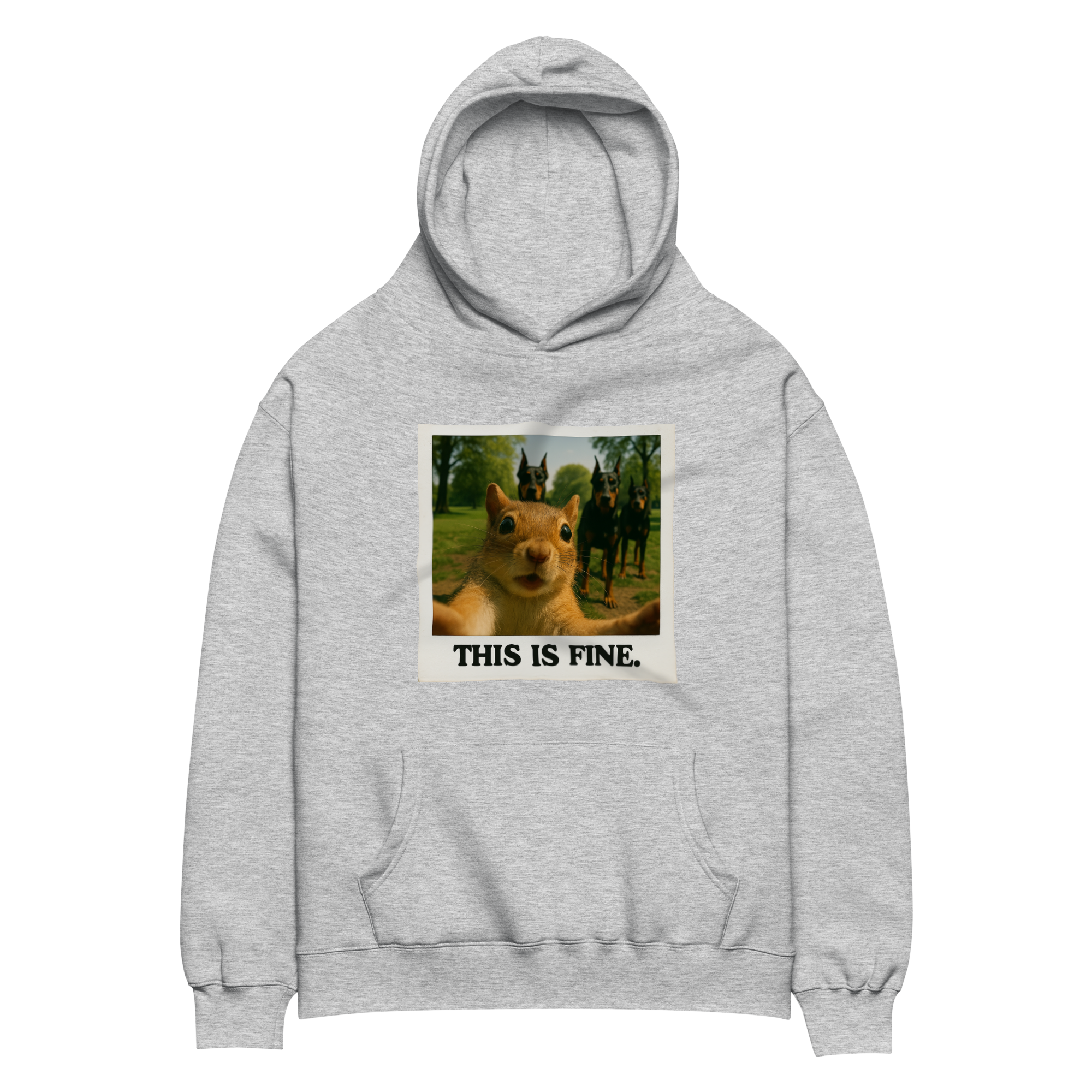 "THIS IS FINE" • Oversized Hoodie
